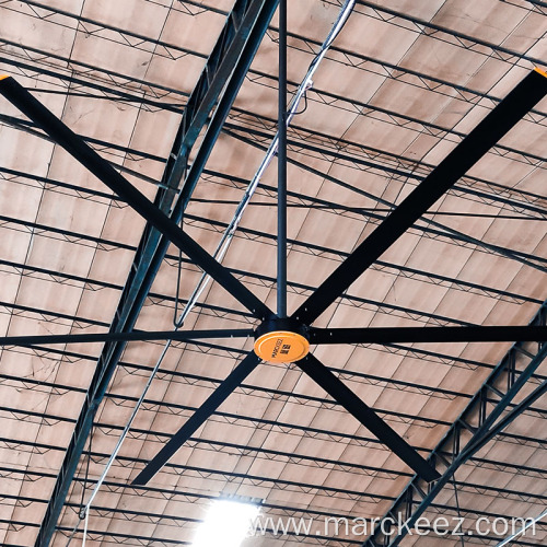 Large ceiling fan for warehouse